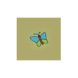 Bild von Voll-Okklusionsfolie mit Motiv "Schmetterling", 1 Stück