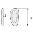 Bild von Silikon-Pads, 19 mm, click-in, 10 Paar