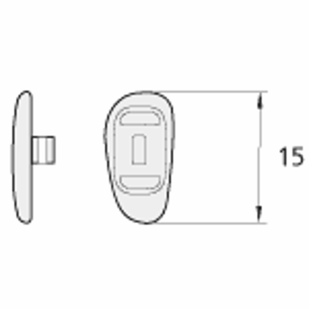 Bild von Silikon-Pads, 15 mm, click-in, 50 Paar