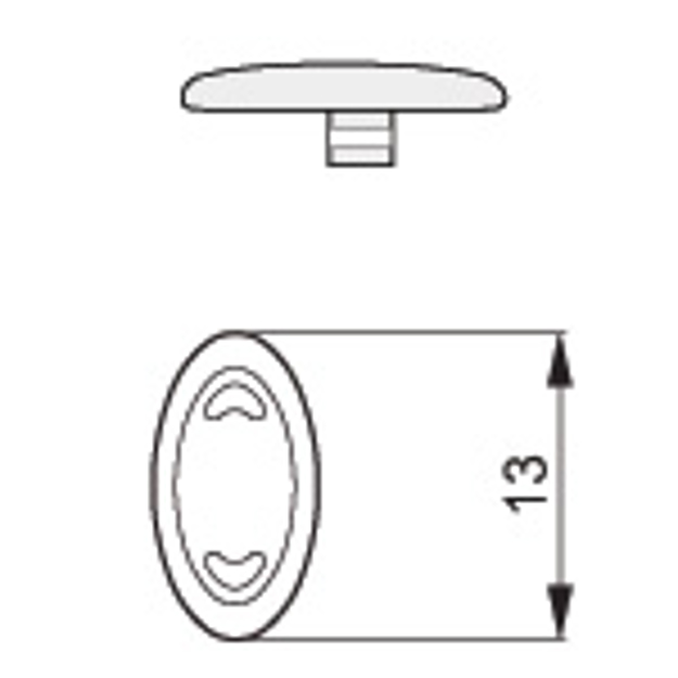 Bild von Silikon-Pads, symmetrisch, 13 mm, click-in, 100 Stück