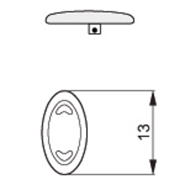 Bild von Silikon-Pads, symmetrisch, 13 mm, schraubbar, 100 Stück