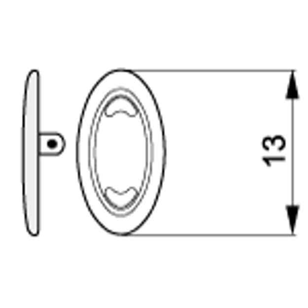 Bild von Silikon-Pads, "Ultra Slim", symmetrische Form, 13 mm, schraubbar, 20 Stück