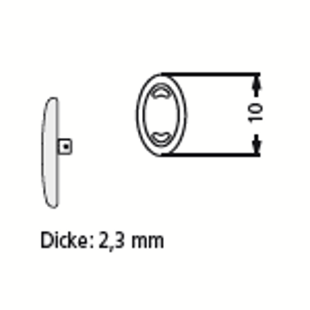 Bild von Silikon-Pads, symmetrisch, 10 mm, schraubbar, 20 Stück