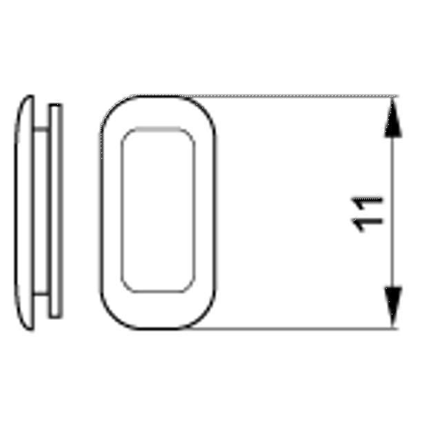 Bild von Silikon-Mono-Pads "System 3", symmetrisch, 11,0 mm, 20 Stück