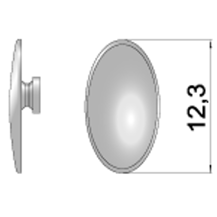 Bild von Silikon-Mono-Pads, oval, 12,3 mm, 20 Stück
