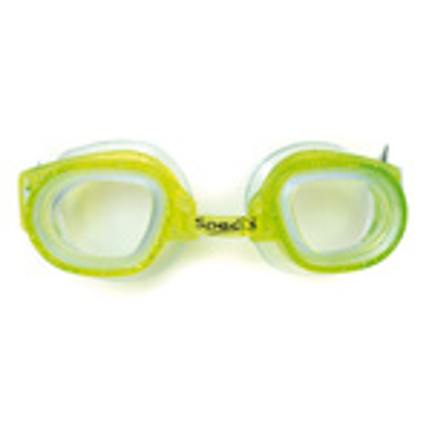 Bild von Kinderschwimmbrille zum Selbstverglasen, grün mit Glitzer, 1 Stück