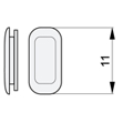 Bild von Silikon-Pads, "System 3 Dash M", symmetrisch, 11 mm, 20 Stück