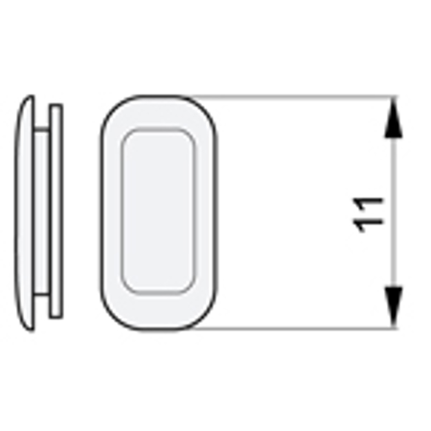 Bild von Silikon-Pads, "System 3 Dash M", symmetrisch, 11 mm, 20 Stück