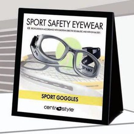Bild von Tischaufsteller für Sportschutzbrillen, 1 Stück