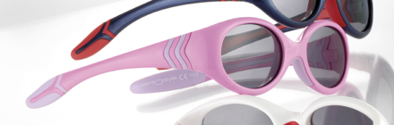 Bild von Kinder-Sonnenbrille, 18 Monate, Gr. 41-15, pink/violett, verglasbar, 1 Stück