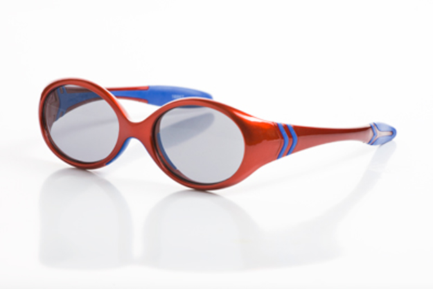 Bild von Baby-Sonnenbrille, 12 Monate, Gr. 39-15, rot/blau, verglasbar, 1 Stück