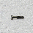 Bild von Padschrauben, Neusilber, gun, M 1,0, L 4,10 mm, Kopf-Ø 1,40 mm, 40 Stück