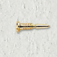 Bild von Federscharnierschrauben, Stahl, M 1,4, Länge 6,0/3,1 mm, Kopf-Ø 2,0 mm, 40 Stk.