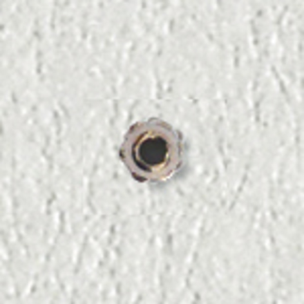 Bild von Stern-Hutmuttern offen, Neusilber, M 1,2, Außen-Ø 2,50 mm, Höhe 2,0 mm, 20 Stück