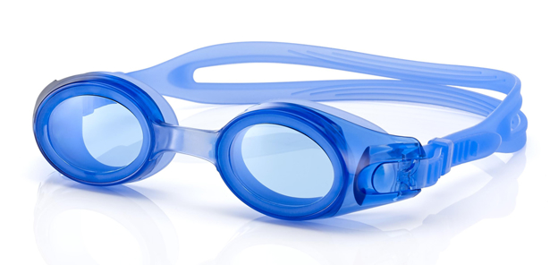 Bild von Schwimmbrille Swimmi II, zum Selbstverglasen, blau, inkl. Etui, 1 Stück