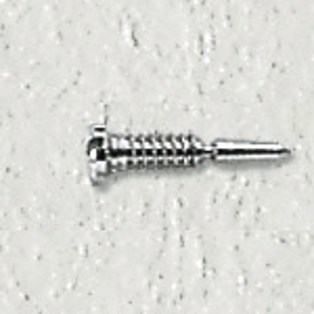 Bild von Federscharnierschrauben, Stahl, M 1,2, L 6,5/3,5 mm, Kopf-Ø 2,0 mm, 40 Stk.