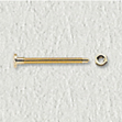Bild von Bohrbrillenschrauben, Neusilber, gold, M 1,4, Länge 13,00 mm, Kopf-Ø 2,50 mm