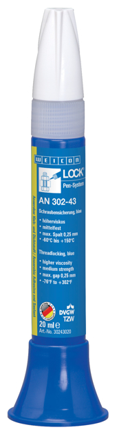 Bild von WEICONLOCK Schraubensicherung, blau, mittelfest, 10 ml