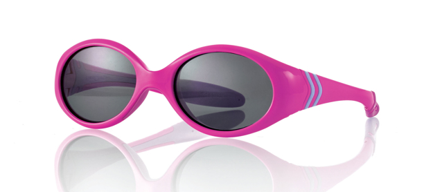 Bild von Kinder-Sonnenbrille, 18 Monate, Gr. 41-15, fuchsia/hellblau, verglasbar, 1 Stk