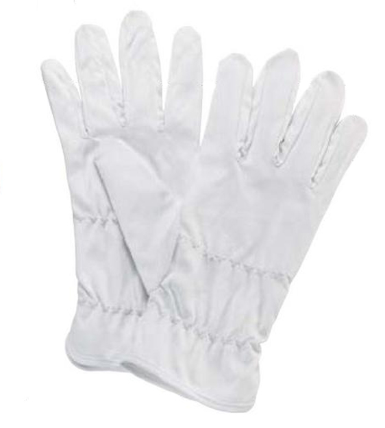 Bild von Mikrofaser Handschuhe, weiß, medium, 1 Paar