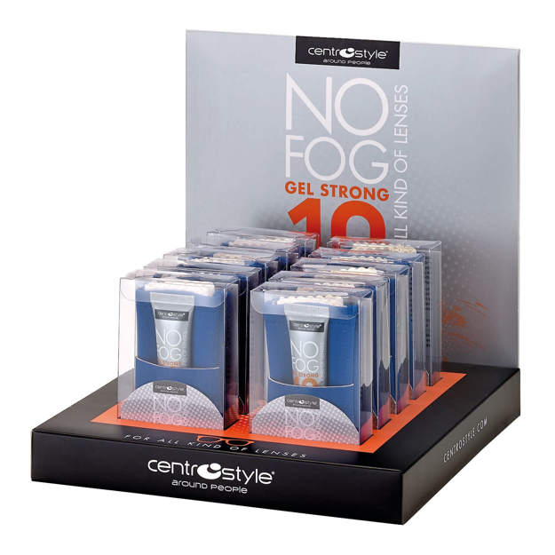 Bild von No-Fog-Gel-Set, 10 g Tube mit Tuch und Etui im Set, 10 Sets im Verkaufsdisplay