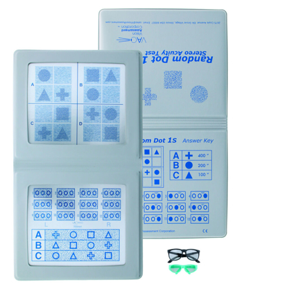Bild von Random Punkt-Stereotest, mit 2 Polarisationsbrillen