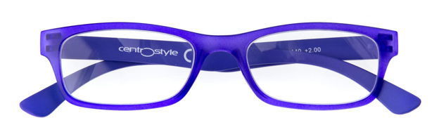 Bild von Kunststoff-Lesebrille "New Trend", violettblau matt, Gr. 50-18, inkl. Etui