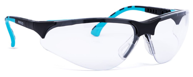 Bild von Universal-Schutzbrille Modell "Terminator Plus", schwarz/mint, verglast mit