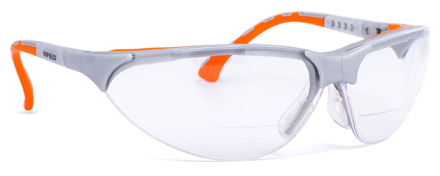 Bild von Arbeitsschutzbrille "TERMINATOR plus Dioptrie", silber/orange, +1,5 dptr., 1 Stk