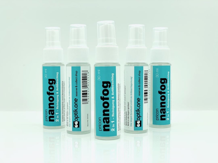 Bild von Brillenspray "NANOFOG" Antibeschlag intensiv (PFAS-frei*), 30 ml, 5 Stück