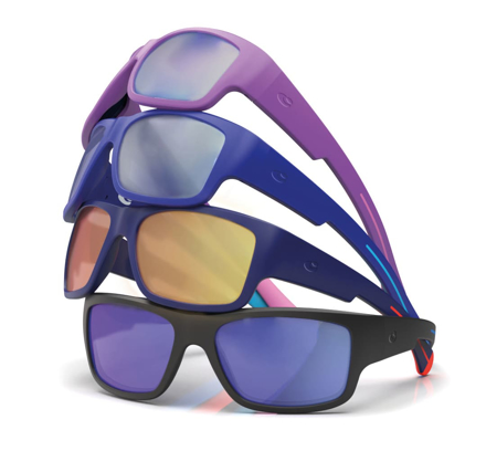 Bild von Sportive Kinder-Sonnenbrille, 4 verschiedene Farben, Gr. 48-14, pol. Gläser 