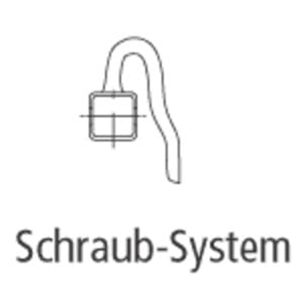 Bild von Seitenstegstützen, silber, für Schraub-System, 5 Paar