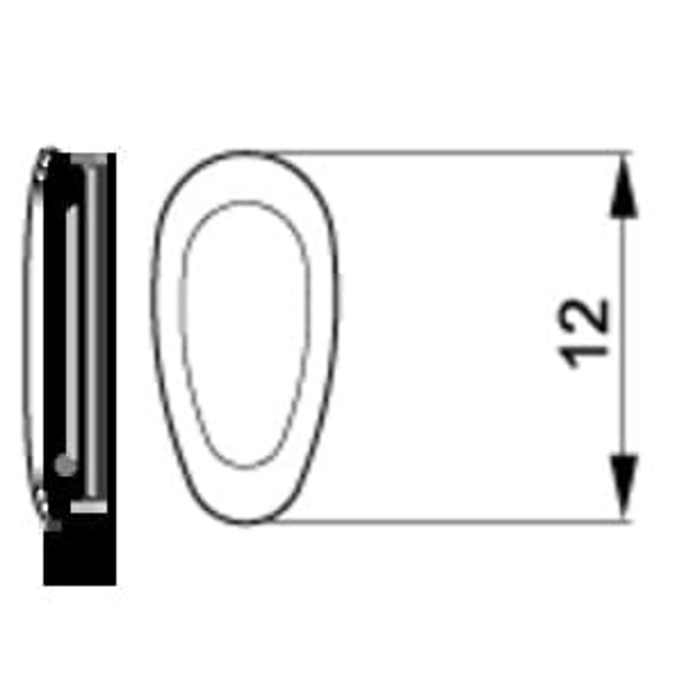 Bild von Silikon-Mono-Pads "System 3", AirActive , symmetrisch, 12,0 mm, 20 Stück