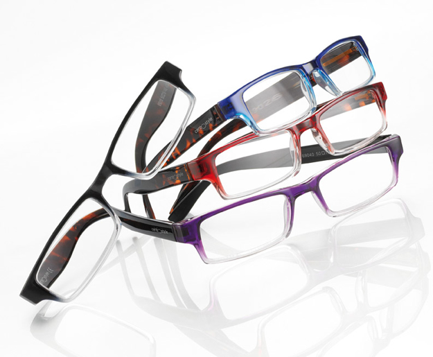 Bild von Kunststoff-Lesebrille "Tendency Two-Tone", rot/havanna, +1.00 dptr.