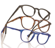 Bild von Kunststoff-Fertiglesebrille mit Blaulichtfilter-Gläser, Gr. 48-18