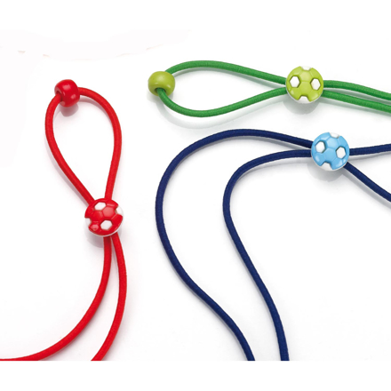 Bild von Kinder-Brillenkordel-Set "Ball", verstellbare Kordeln, farbsortiert, 12 Stück