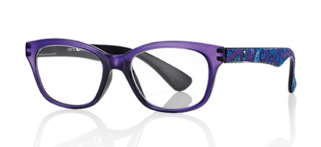 Bild von Kunststoff-Fertiglesebrille "Cashmere Style", violett/bunt, Gr. 51-17, 1 Stück