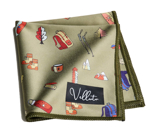 Bild von Velluto® Brillenputz- und Einstecktuch, versch. Designs, 25 x 25 cm, 1 Stück