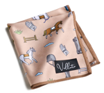 Bild von Velluto® Brillenputz- und Einstecktuch, versch. Designs, 25 x 25 cm, 1 Stück