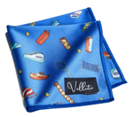 Bild von Velluto® Brillenputz- und Einstecktuch, versch. Designs, 25 x 25 cm, 1 Stück