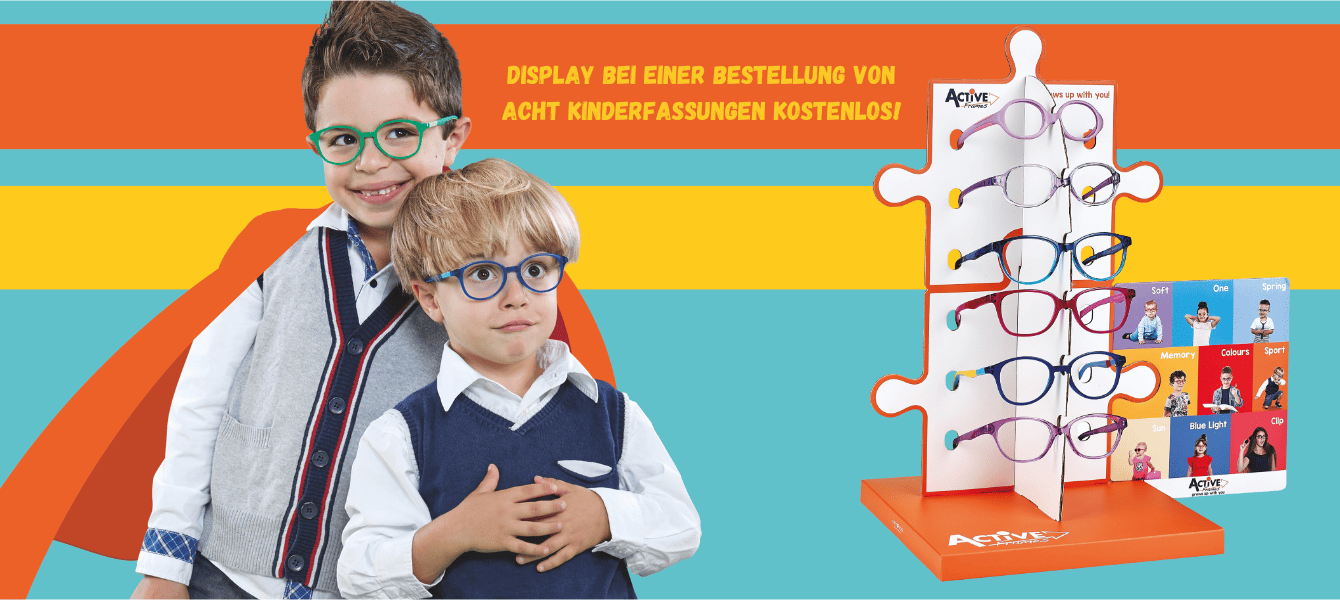 Bestellen Sie jetzt acht Kinderfassungen und erhalten Sie ein Thekendisplay gratis dazu!