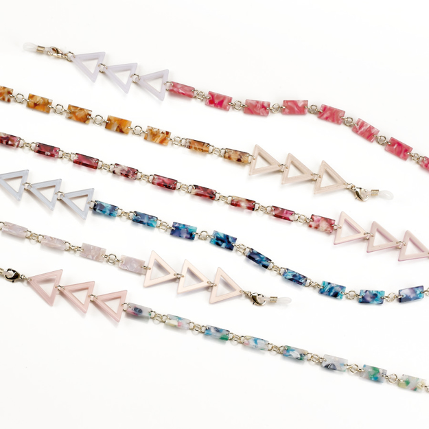 Bild von airport Brillenketten-Set "Sunrise Triangle", sortiert, 6 Stück