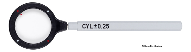 Bild von Oculus® Kreuzzylinder +/- 0,25 mit Griff - Gläser vergütet