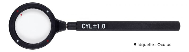 Bild von Oculus® Kreuzzylinder +/- 1,00 mit Griff - Gläser vergütet
