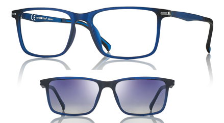 Bild von peso piuma-Fassung, Gr. 55-17, mit magnetischem ClipOn, 1 Set