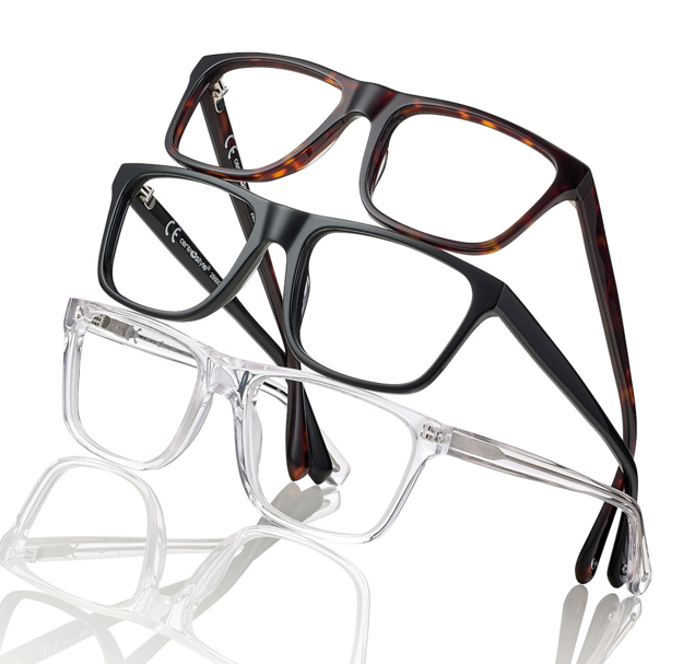 Bild von Kunststoff-Fassung, Gr. 58-18, aus Acetat, in verschiedenen Farben