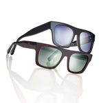 Bild von Acetat-Sonnenbrille, Gr. 55-20, in 2 Farben, Gläser polarisierend, inkl. Etui