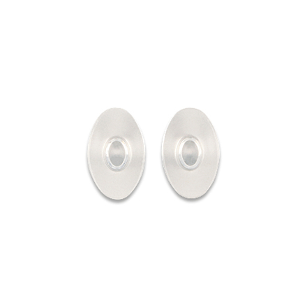Bild von Ovale Silikonpads "click in" 12 mm, für Fassungen mit Hakenaufsatz, 10 Stück