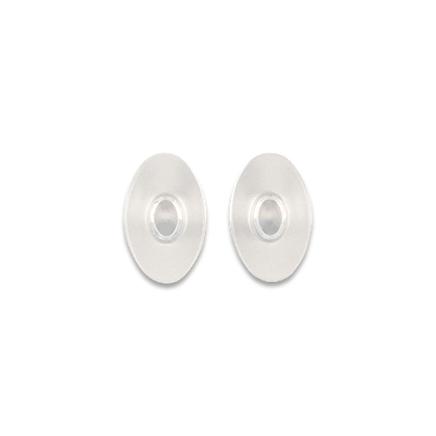 Bild von Ovale Silikonpads "click in" 12 mm, für Fassungen mit Hakenaufsatz, 10 Stück